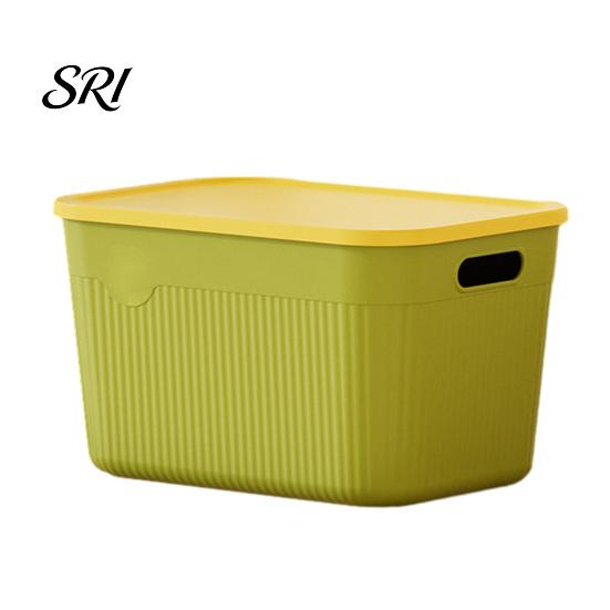 Balcony Gardening Supplies Container Storage Box with Handle And Lid Organizer Space Office Saving Stackable for Kitchen Bedroom Dormitory