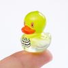 6 Pcs Mini Duckling Figurines Halloween Theme Duck Ornaments Resin Witch Ghost Zombie Duck Collectibles for DIY Aquarium Micro-Landscape Decor