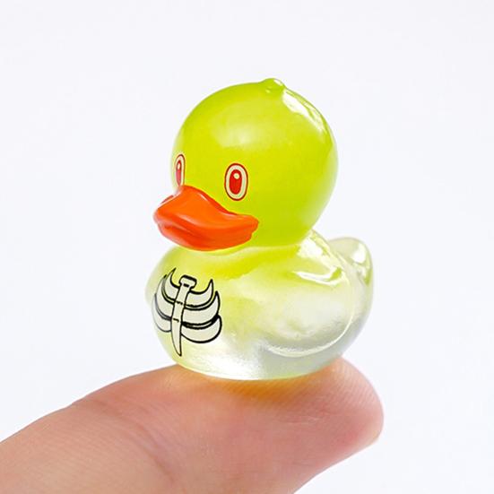 6 Pcs Mini Duckling Figurines Halloween Theme Duck Ornaments Resin Witch Ghost Zombie Duck Collectibles for DIY Aquarium Micro-Landscape Decor