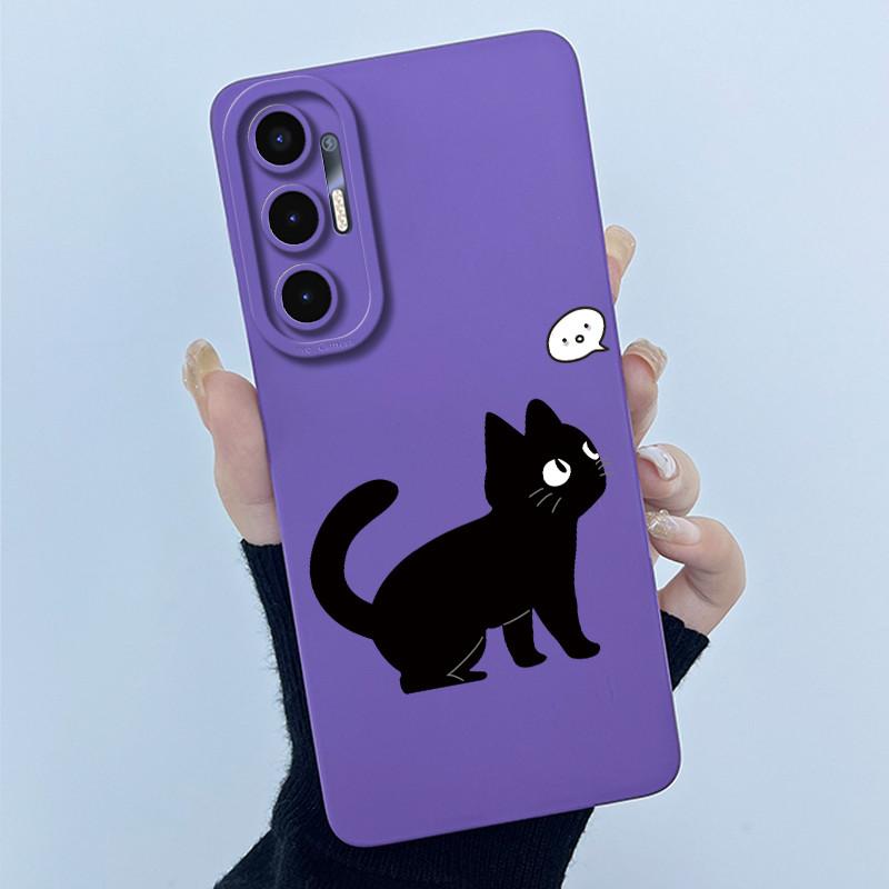 Чехол для Tecno Pova 3 LF7n Милый Мультяшный Кот Матовый Ударопрочный Мягкий Силиконовый Чехол для Телефона Для Tecno Pova 3 Pova3 Funda 6.9''