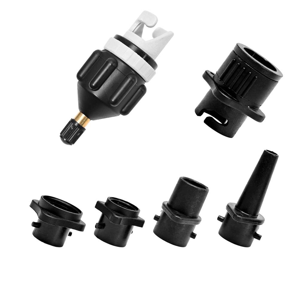 Inflatable Boat Air Pump Air Valve Adapter Kit Paddleboard Air Nozzle Multifunctional Conversion Head Air Adapter With 4 Air Valve Nozzles