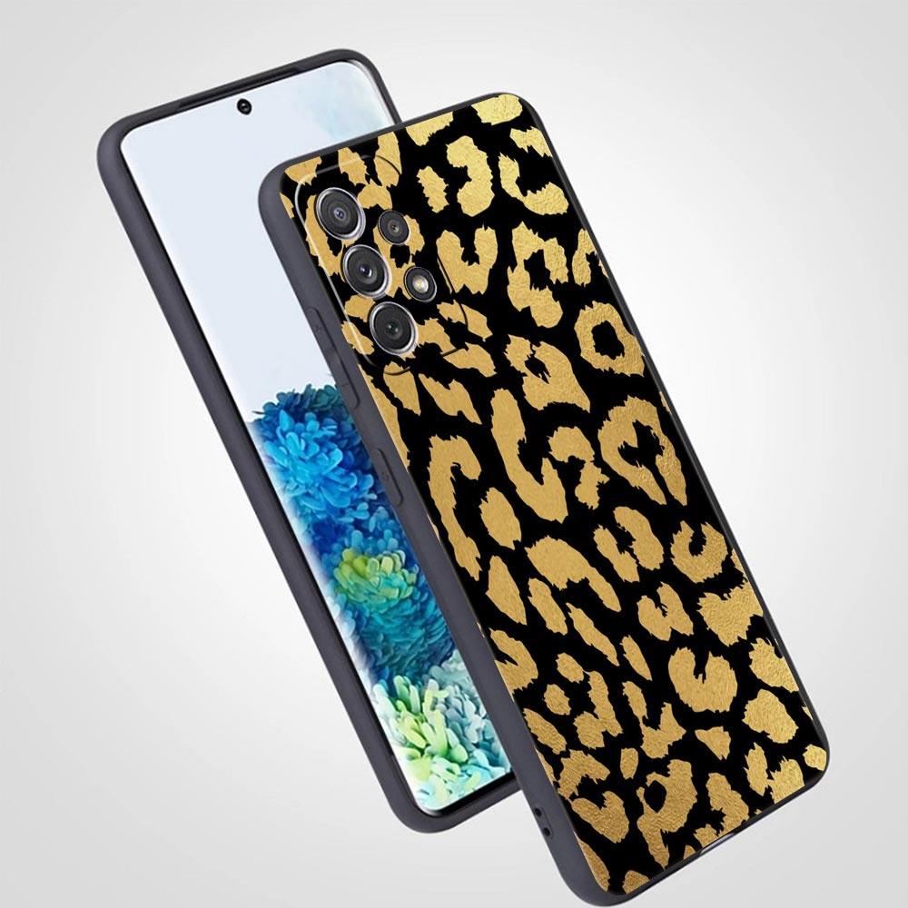 Leopard Print Pattern Phone Case For Samsung Galaxy A17 A07 A55 A35 A25 A15 A05 A33 5G A31 A23 A21s A13 A41 A73 A53 A51 A71Cover