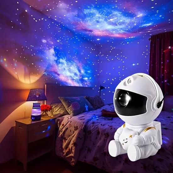 Astronaut Galaxy Projector Night Light –360° Rotating Nebula Star Projector with Remote, Timer Kids’ Bedroom, Home, Gifts, Toys