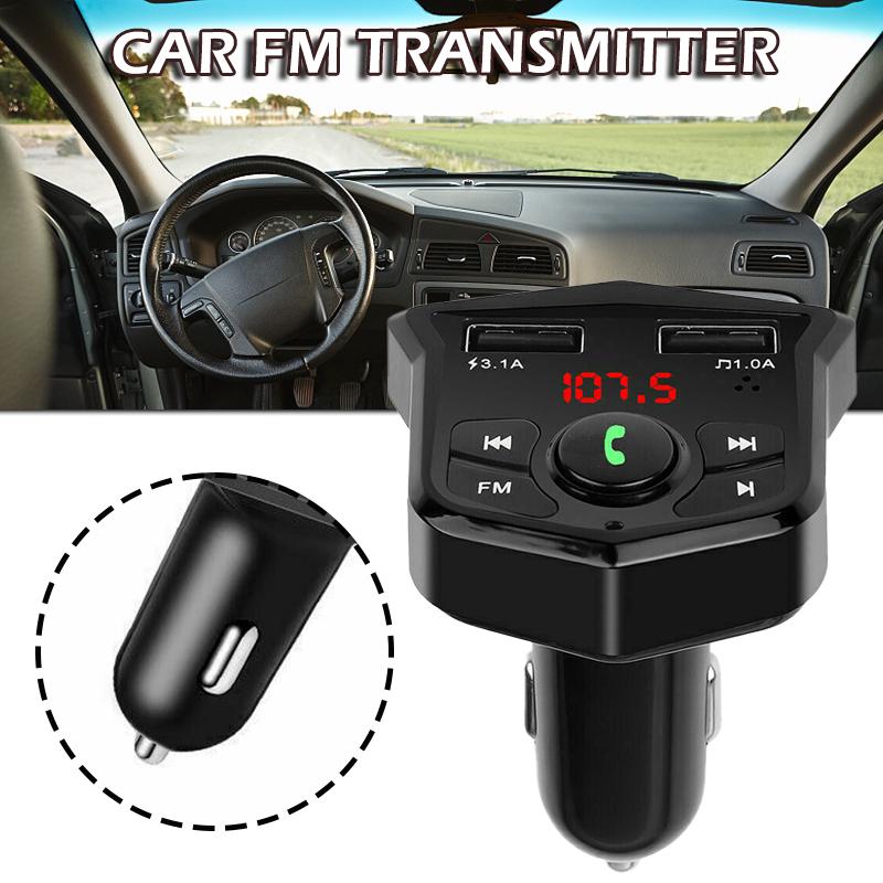 Car MP3 Player Wireless FM Transmitter Car Kit USB Fast Charging Charger Adapter FM Bluetooth Receiver