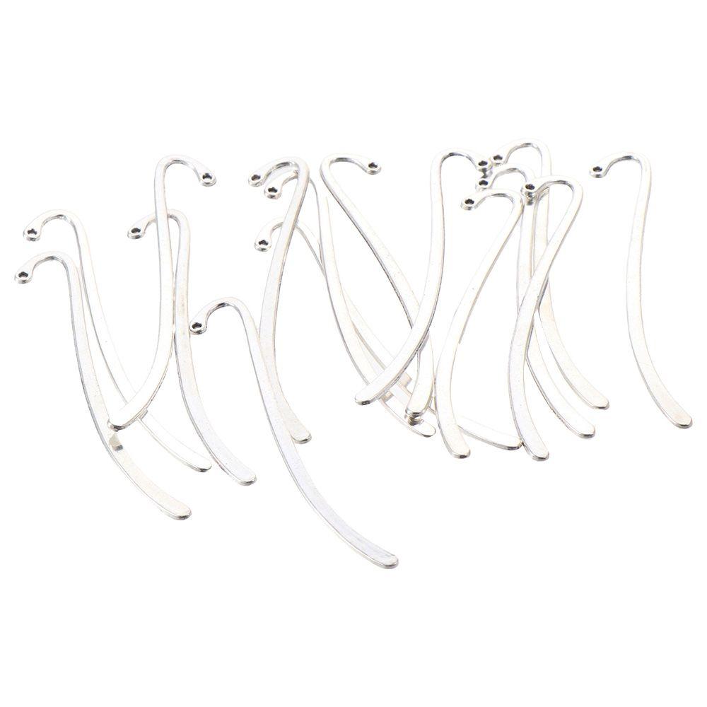 15 Pcs Carved 15 Pcs Bookmarks Silver Plated Book Clip Metal Pagination Mark Gift