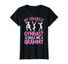 Футболка Grammy с изображением бабушки-гимнастки, балансирующего на бревне, гимнастического кувырка