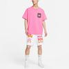 Nike Alphabet Print Patchwork Pocket Loose Short Sleeve Crew Neck T-Shirt Men Tops Purple Pink FJ7681-684