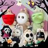 24 New Mask For Labubu Halloween Doll Accessories Trick Or Treat Jason Black White Ghost Clown Ghost Gas Mask Pink Cat Funny Toy