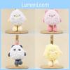 Adorable Plush Q Egg Keychain Wedding Toys Cute Duck Pig Panda Bear Gifts