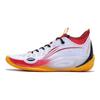Баскетбольные кроссовки Li Ning Wade 808 Ultra Shock Absorbing Non-Slip Wear-Stick с низким верхом, мужские кроссовки White Red ABAS113-8