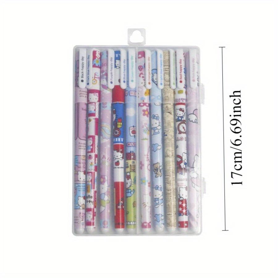 10 PCS Creative Colored Pens Cute Panda Animal Patterns 0.38mm Student Stationery Marker Pen Set for Coloring Books Drawing, Journaling, Back School