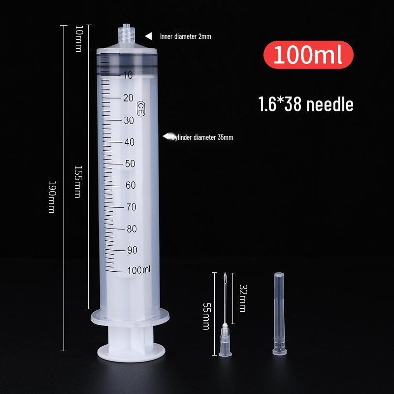 Veterinary Disposable Sterile Syringe Needle Tube Injector for Feeding and Infusion