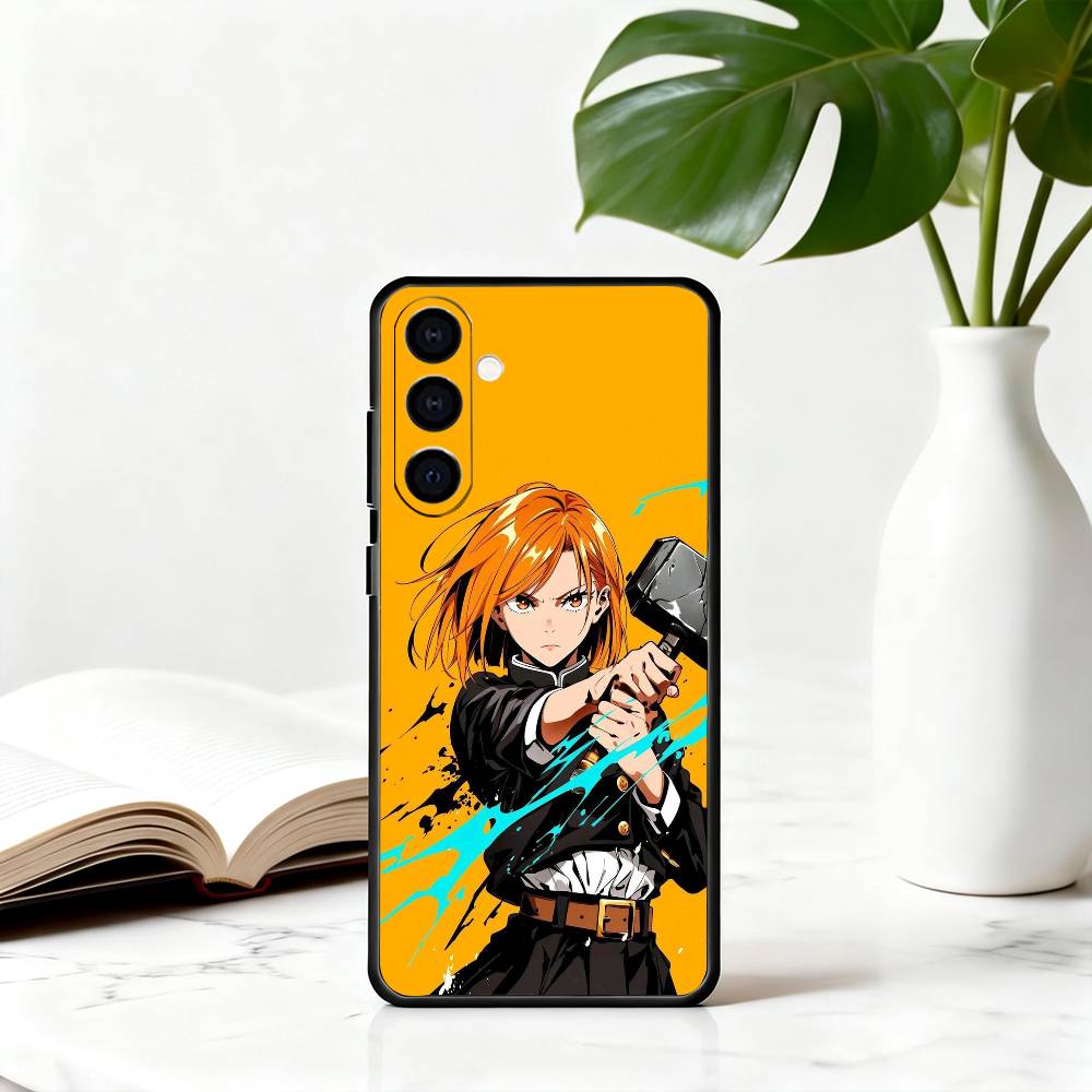 Чехол для телефона Jujutsu Kaisen - Нобара Кугисаки-NK - Для Samsung Galaxy A73,A72,A71,A70,A53,A52,A51, Мягкий силиконовый черный чехол