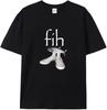 Fih Shoes Рыба Смешная Неправильно Написанная Рыба Fih Призыв Юмор Футболка Черная