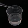 10pc 20ml 30ml Clear Plastic Liquid Measuring Cups Graduaeted Laboratory Test Cylinder With Scales For Resin Silicone Mold Tool