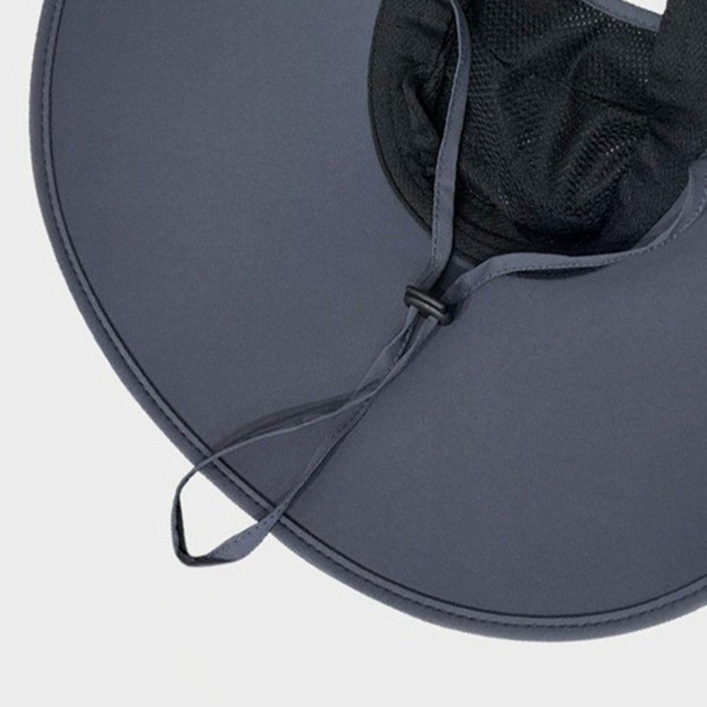 Breathable Sunscreen Cap Wide Brim Shawl Cap New Bucket Hat  Women