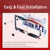 n Flag Eagle License Plate Frame Patriotic Eagle License Plate Colorful Stainless Steel Auto Parts Funny License Plate Decoration with Screws Size