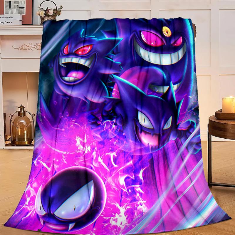 1PC Gen-gar Neon Adventure Flannel Blanket Gift, Suitable for Both Men And Women, Soft Ideal for Beds And Sofa, Birthday Or Christmas Gift