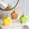 Flower-shaped Ceramic Emulsion Bottle Soap Dispenser Lotion Bottle Creative Bathroom Decoration Accessories Lotion Bottle