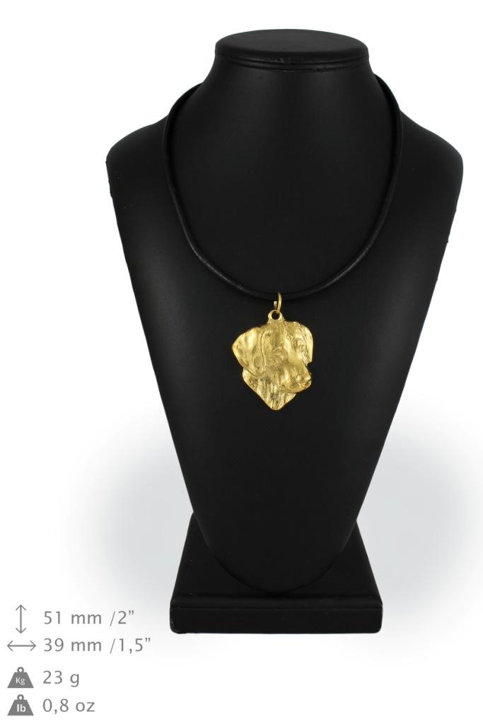 Rhodesian Ridgeback, African Lionhound - necklace with a dog in a gift box, gold-plated pendant for a dog lover, striking jewelry by Art-Dog