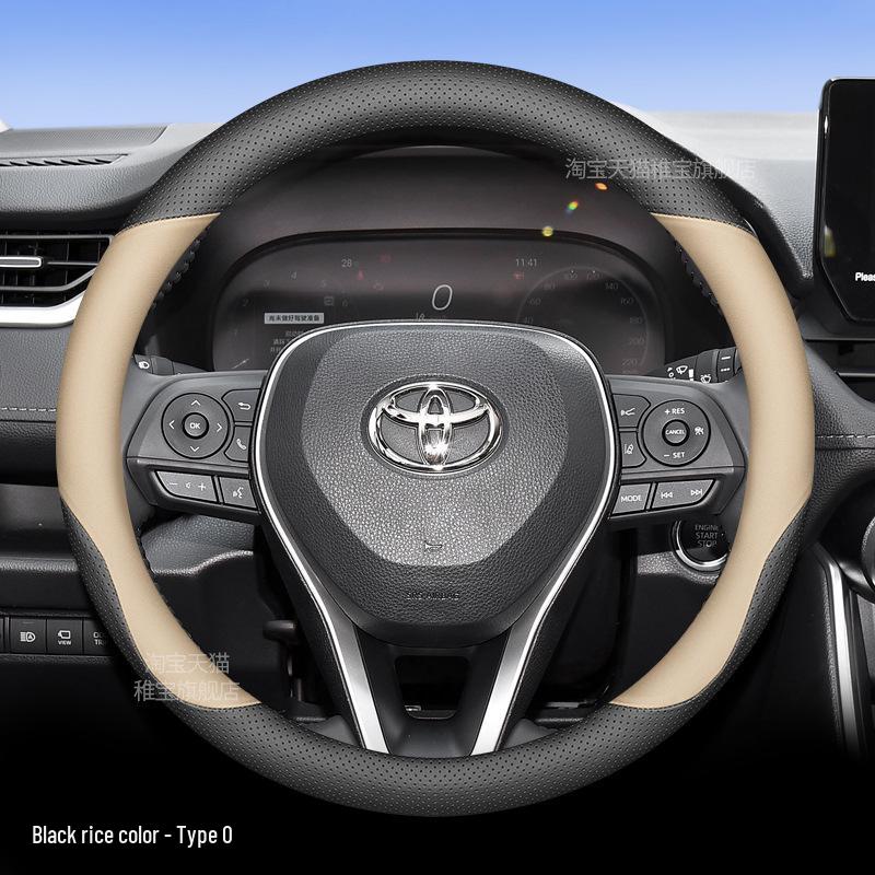Ultra-Thin All-Season Steering Wheel Cover for 2024 Toyota RAV4 Hybrid