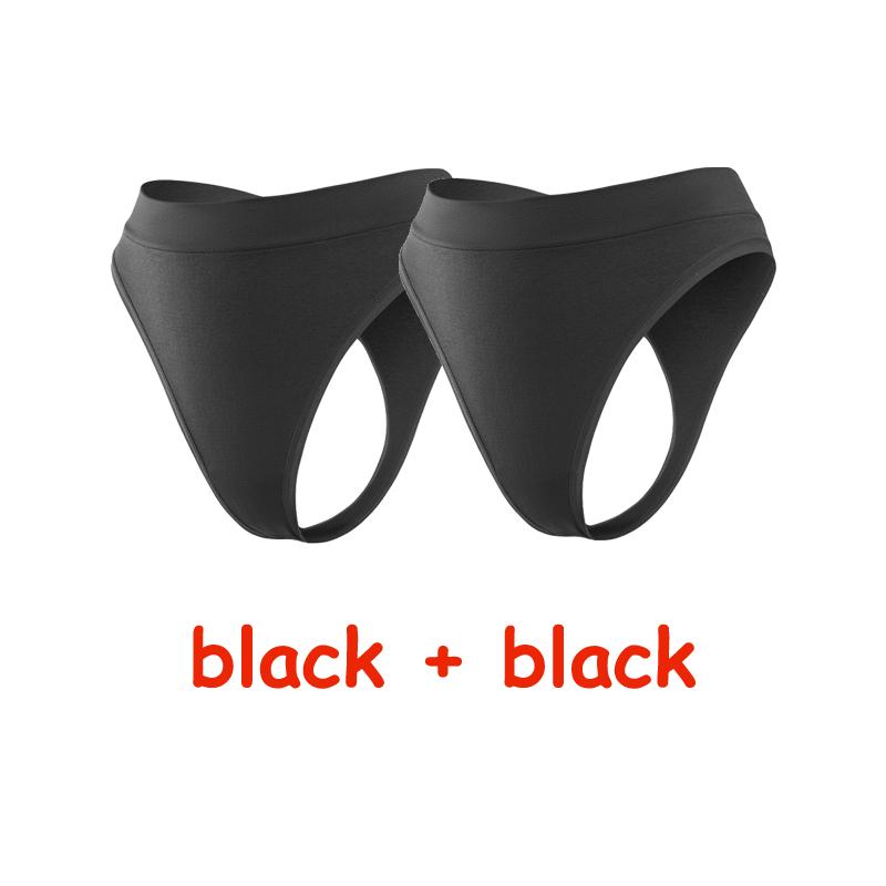 2Pcs/Lot Women Sexy 5 Color Panties Low-waist Comfort Underwear G String Thong Breathable Lingerie Temptation Intimates