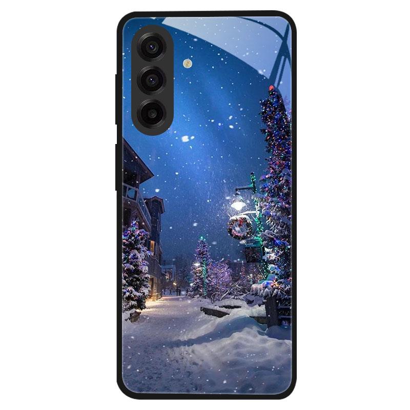 Закаленное стекло в рождественском стиле для Samsung Galaxy S24 S22 S21 S23 S25 Ultra Fe Ударопрочный чехол S25FE S25 Edge Shell Coque