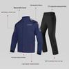 Motorcycle Riding Raincoat Set: Waterproof Outdoor Suit with Shoe Covers