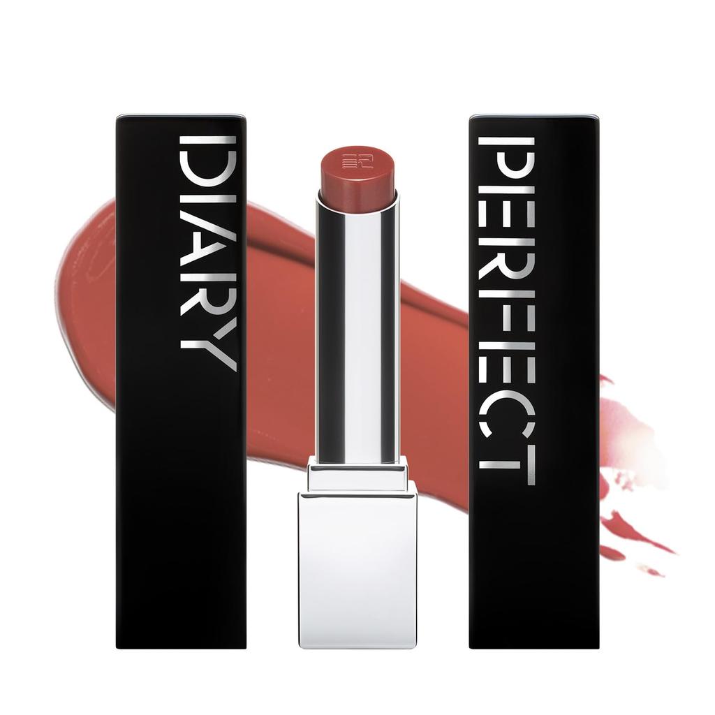 PERFECT DIARY Bio Lip Essence Lipstick, Moisturizing Lipstick with High Pigmentation, Lip Color Shield, 3g, 703 (Cinnamon)
