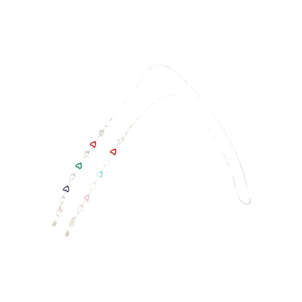 Металлическая цепочка Цепочки для солнцезащитных очков Цветные бусины Шнурки для очков Металлическая цепочка для очков Женщины Девочки