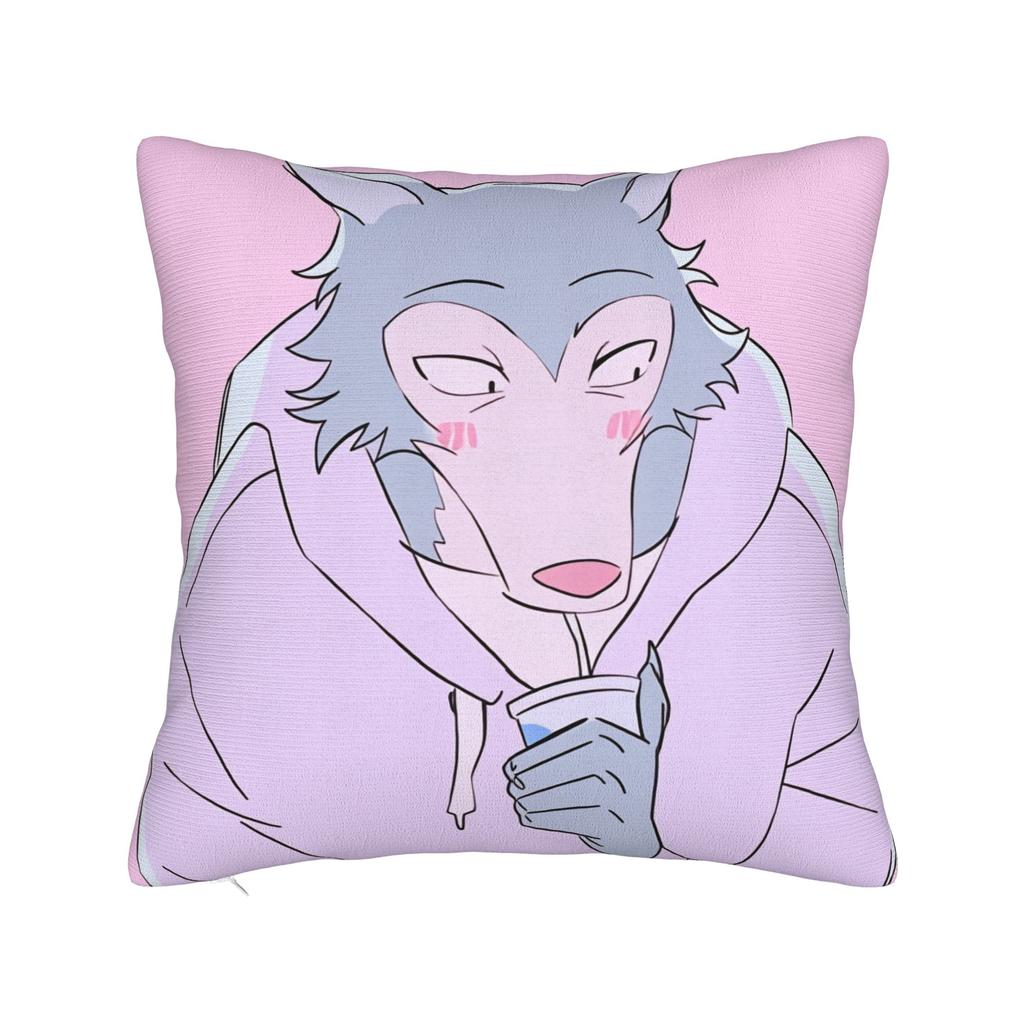 Animal Legoshi Wolf Pillow Cover Novelty Pillow Case For Sofa Couch Bed Living Room Soft Pillowcases Birthday Present