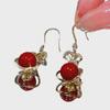Серьги-бусины Lucky Bag Red 2024 — мода осень/зима в китайском стиле