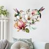 Креативные наклейки на стену с животными, птицами, цветами и ветвями, самоклеящиеся, для декора стен дома, гостиной, спальни