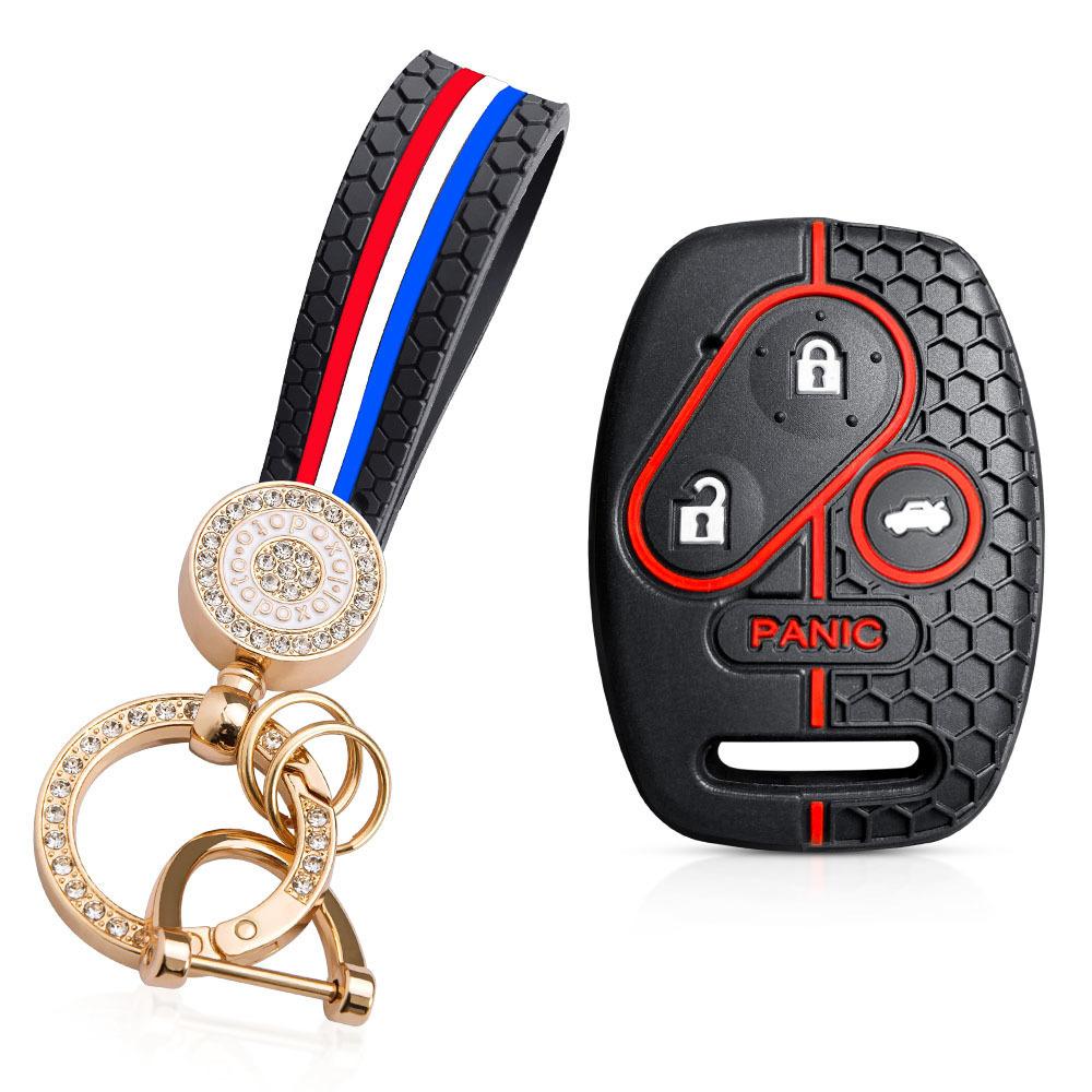 Для Honda CRV SRV FRV Fit Civic Accord Jazz Для Acura CSX Силиконовый Чехол для Ключа Брелок Аксессуары Держатель Оболочка Чехол для Ключа