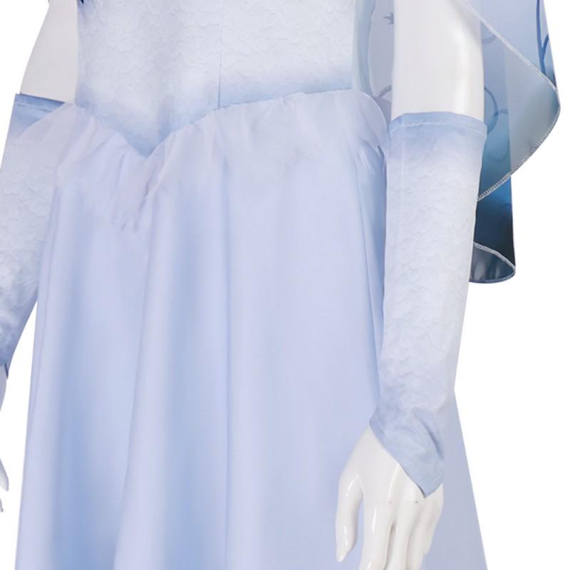 Halloween Costume Corpse Bride Emily Cosplay Dress Set Party Performance
