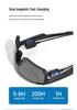 Smart Bluetooth Audio Cycling Goggles: AI Color-Changing, Windproof Glasses with Built-in Earphones