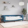 VidaXL Daybed with Mattress Blue 100x200 Cm Velvet 3197753
