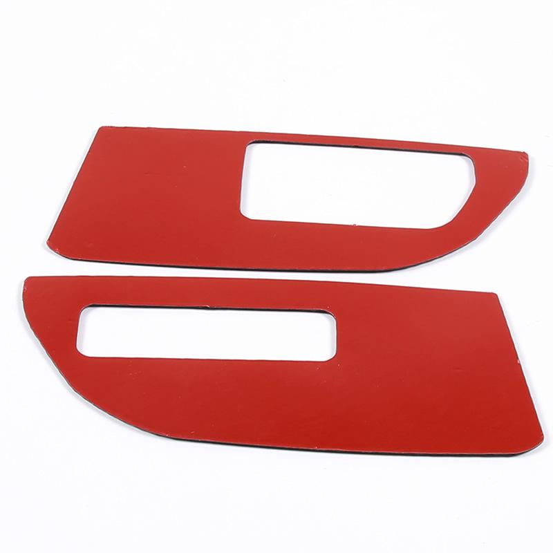 For Mitsubishi Eclipse 2006-2011 Soft Carbon Fiber Car Window Glass Lifting Buttons Frame Trim Stickers Interior