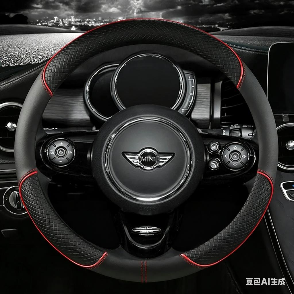 Кожаный чехол на руль автомобиля для MINI Cooper R50 R55 R56 F57 Clubman Countryman Clubvan Coupe Автоаксессуары