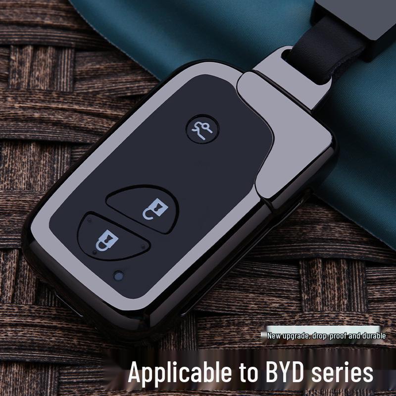 BYD Key Case Cover for F3, S6, G3, L3, S7, F0 - Metal Smart Key Shell Buckle