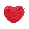Dior Caro Checkered Heart Pattern Zipper Closure Calfskin Handheld Shoulder Crossbody Bag Women bags S5097UNID-M35R