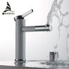 Basin Faucets Brass Bathroom Faucet Vessel Sinks Mixer Vanity Tap Swivel Spout Deck Mounted White Color Washbasin Faucet LT-701A