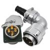 WEIPU Waterproof Right Angle Aviation Connector 4 6 10 11 12 13 19 Pin Industrial Metal Male Plug Female Socket Jack WY32 TV Z