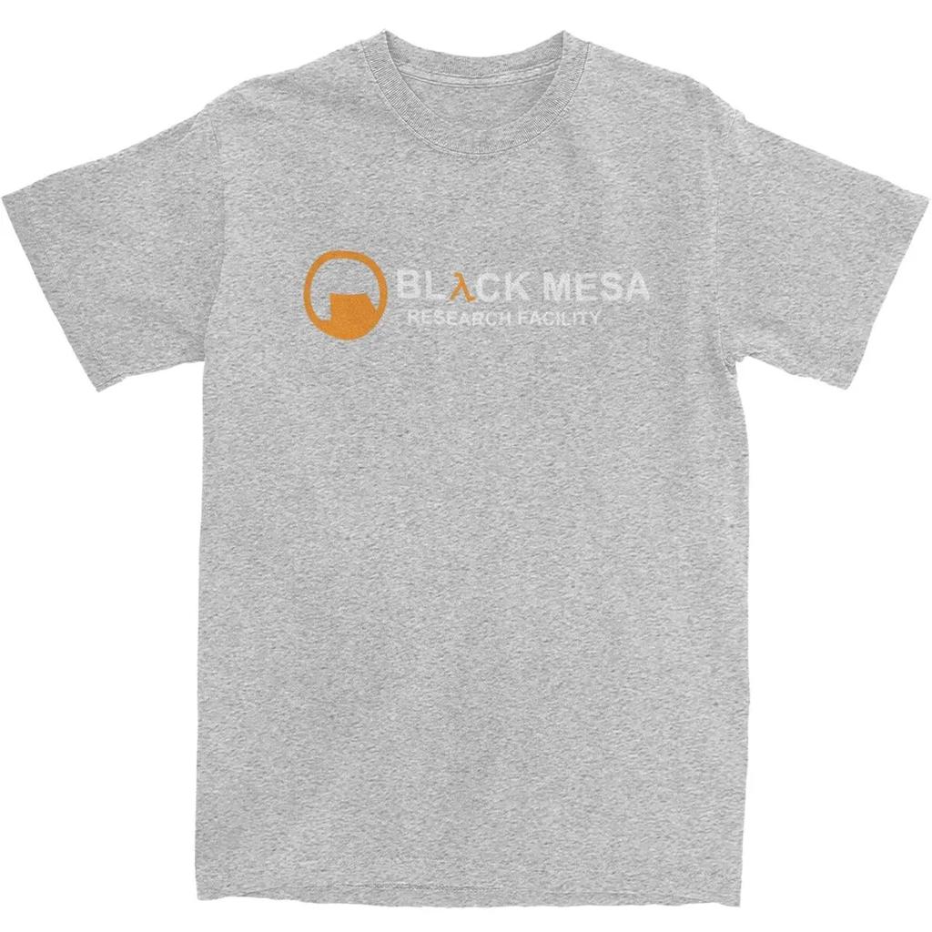 Мужская футболка BLACK MESA Видеоигры Halfs Lifes Футболки Мода Летняя футболка Винтажный узор Хлопковые топы Идея для подарка