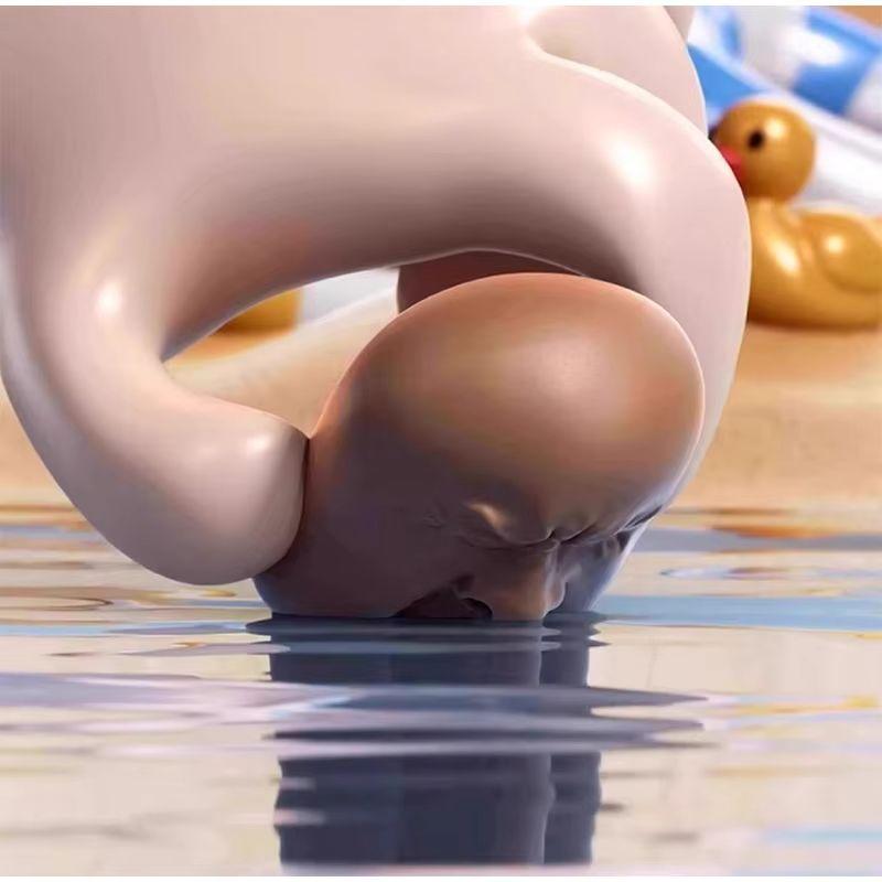 3 шт. Игрушка-пшикалка «Зевающее лицо» - Сжимаемый портрет для расслабления, пистолет-распылитель в нос, игра в водную битву, снятие стресса