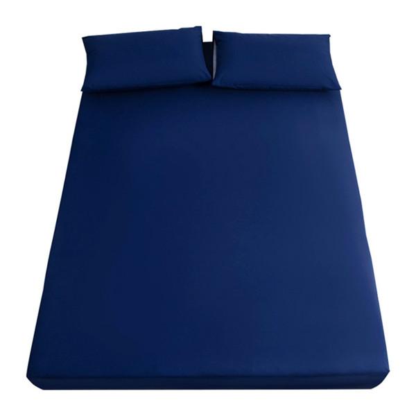 Супер водонепроницаемая простыня из 3 предметов, гладкий наматрасник, покрывало с глубоким карманом, дышащее мягкое покрывало, постельное белье (С 2 наволочками)