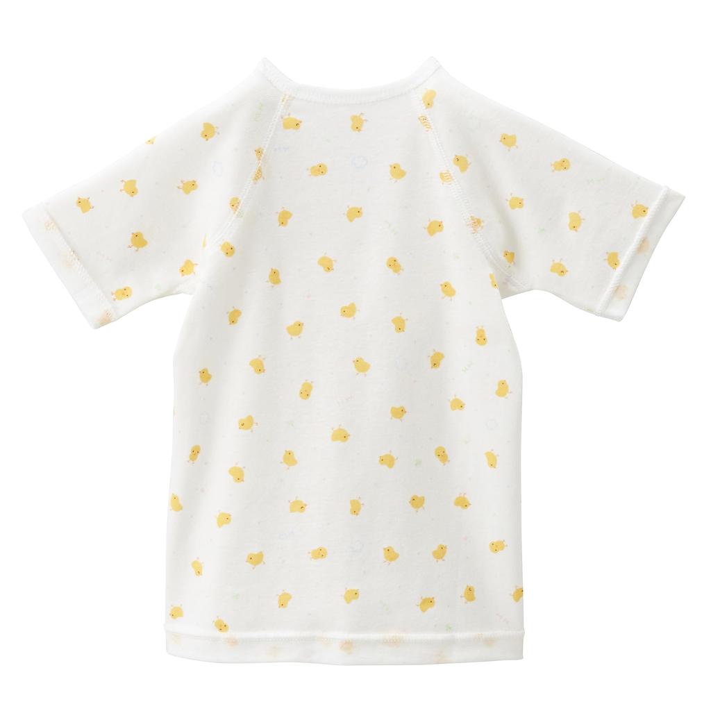 Miki House Baby Chick Сделано для мальчиков и майка, Дизайн, 100% хлопок, Япония, Для девочек, Новорожденный, 60см, Белый, 40-2107-385