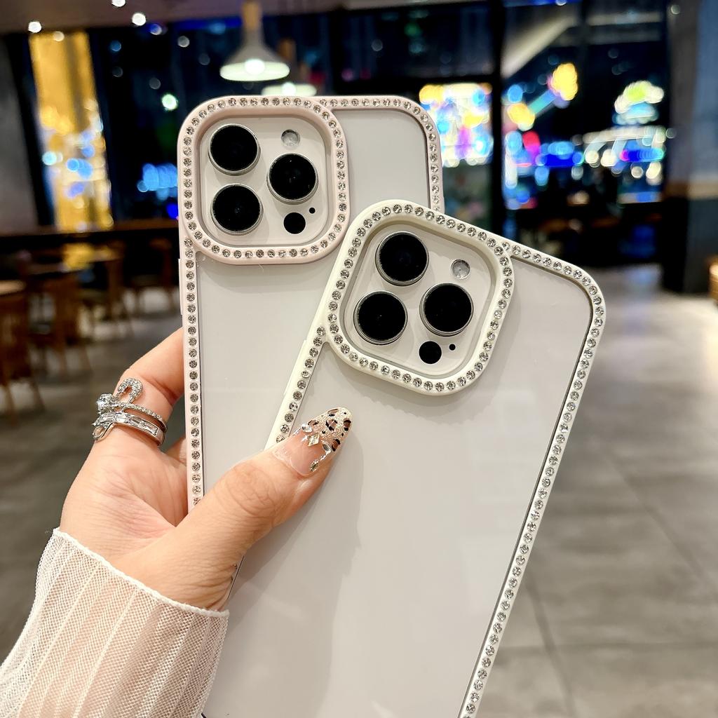 Чехол для телефона для iPhone 11 13 16 ProMax iPhone 13 14 15 ProMax 12 13 ProMax Двусторонний бриллиантовый чехол для мобильного телефона Противоударный Прочный Высококлассный Бриллиант