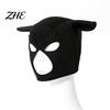 Comfortable Face Covering Piggy Head Mask, Adult Couple Role Play Cosplay Mask for Party, Realistic Animal Funny Full Headpiece Halloween, BDSM