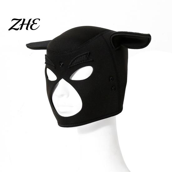 Comfortable Face Covering Piggy Head Mask, Adult Couple Role Play Cosplay Mask for Party, Realistic Animal Funny Full Headpiece Halloween, BDSM